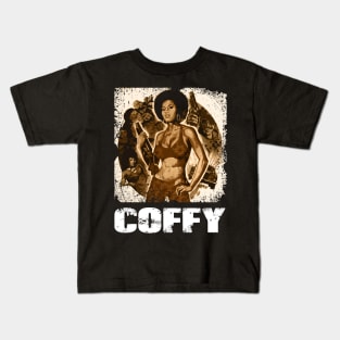 Coffee, Cream, and Cleopatra Jones 70s Exploitation Chic Kids T-Shirt